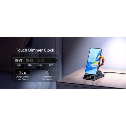 SwanScout 703S Station de recharge pour Samsung S25 S24 Ultra S23 Z Flip 7 Z Fold 7 chargeur sans fil pour Galaxy Watch