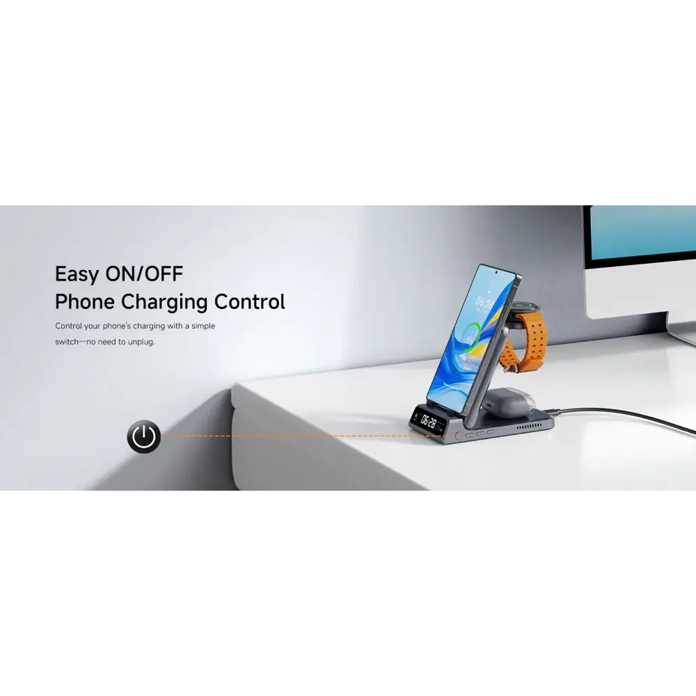 SwanScout 703S Station de recharge pour Samsung S25 S24 Ultra S23 Z Flip 7 Z Fold 7 chargeur sans fil pour Galaxy Watch