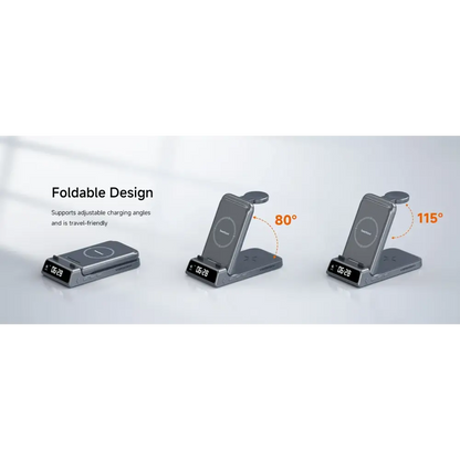 SwanScout 703S Station de recharge pour Samsung S25 S24 Ultra S23 Z Flip 7 Z Fold 7 chargeur sans fil pour Galaxy Watch