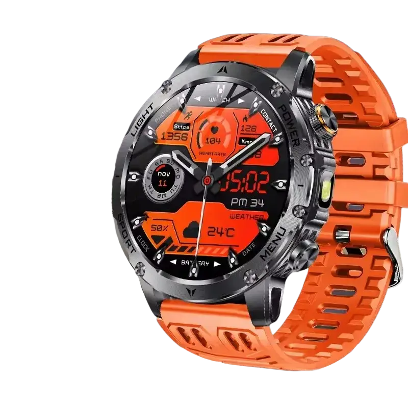 T-rex 3 qualité militaire 1000mAh batterie montre intelligente IP68 étanche GPS Bluetooth appel AMOLED HD hommes sport