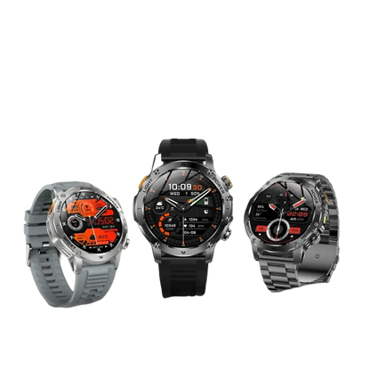 T-rex 3 qualité militaire 1000mAh batterie montre intelligente IP68 étanche GPS Bluetooth appel AMOLED HD hommes sport