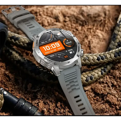T-rex 3 qualité militaire 1000mAh batterie montre intelligente IP68 étanche GPS Bluetooth appel AMOLED HD hommes sport