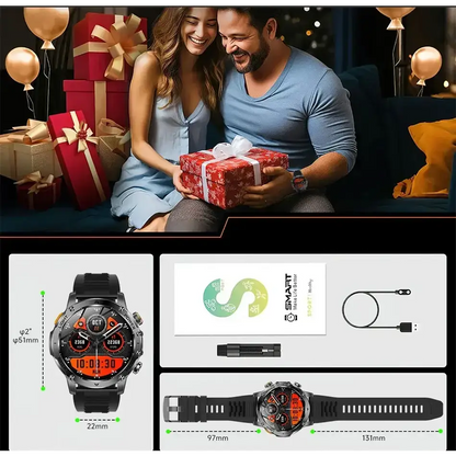 T-rex 3 qualité militaire 1000mAh batterie montre intelligente IP68 étanche GPS Bluetooth appel AMOLED HD hommes sport