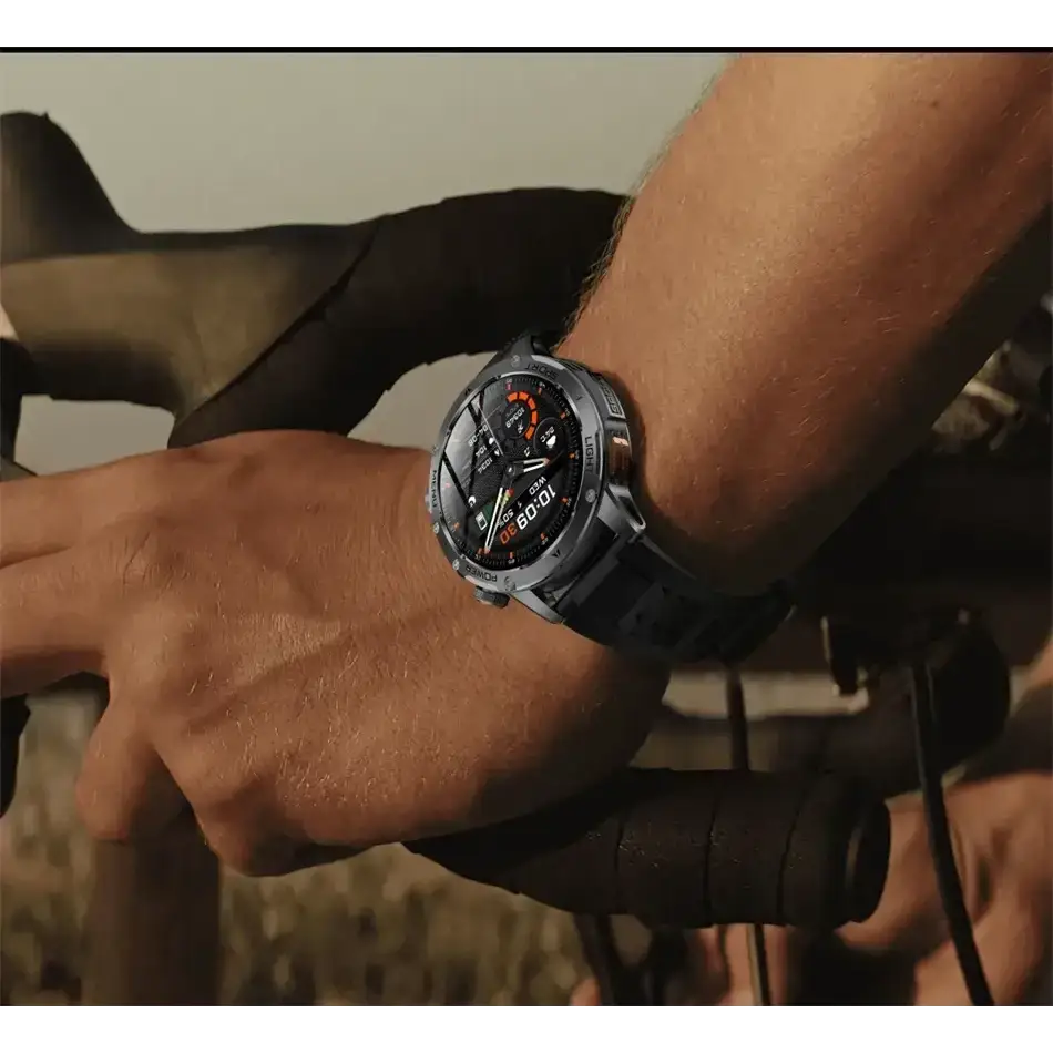 T-rex 3 qualité militaire 1000mAh batterie montre intelligente IP68 étanche GPS Bluetooth appel AMOLED HD hommes sport