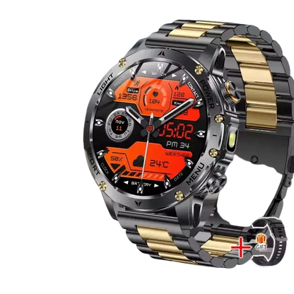 T-rex 3 qualité militaire 1000mAh batterie montre intelligente IP68 étanche GPS Bluetooth appel AMOLED HD hommes sport