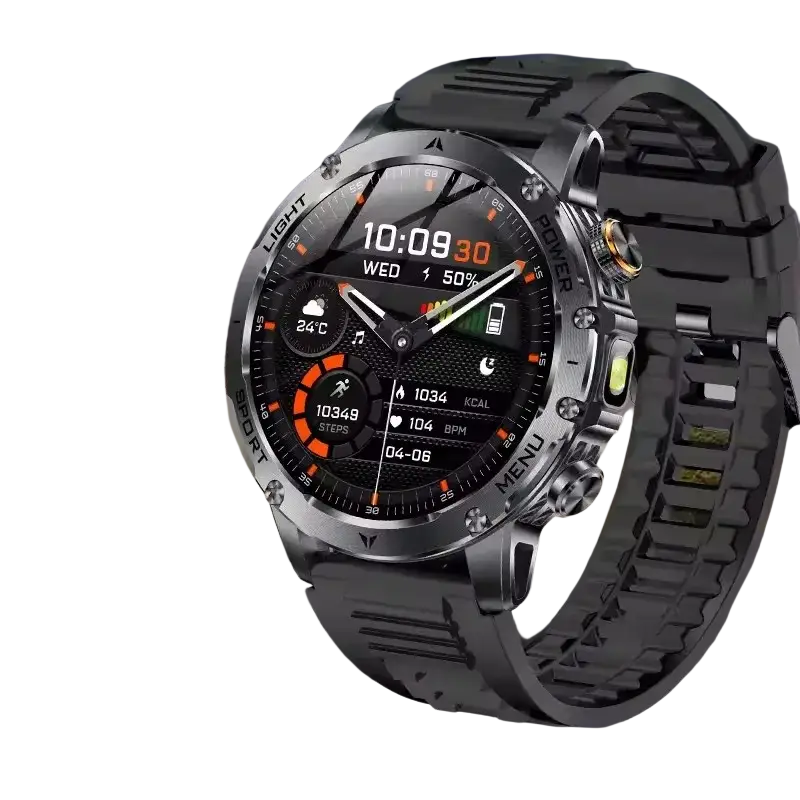T-rex 3 qualité militaire 1000mAh batterie montre intelligente IP68 étanche GPS Bluetooth appel AMOLED HD hommes sport