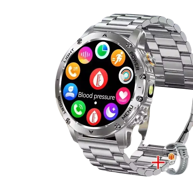 T-rex 3 qualité militaire 1000mAh batterie montre intelligente IP68 étanche GPS Bluetooth appel AMOLED HD hommes sport