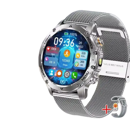 T-rex 3 qualité militaire 1000mAh batterie montre intelligente IP68 étanche GPS Bluetooth appel AMOLED HD hommes sport