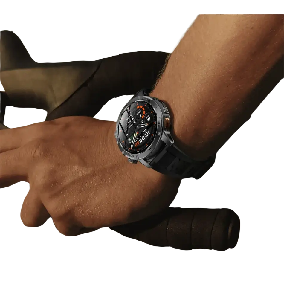 T-rex 3 qualité militaire 1000mAh batterie montre intelligente IP68 étanche GPS Bluetooth appel AMOLED HD hommes sport