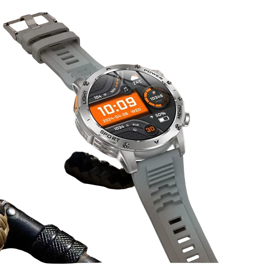 T-rex 3 qualité militaire 1000mAh batterie montre intelligente IP68 étanche GPS Bluetooth appel AMOLED HD hommes sport