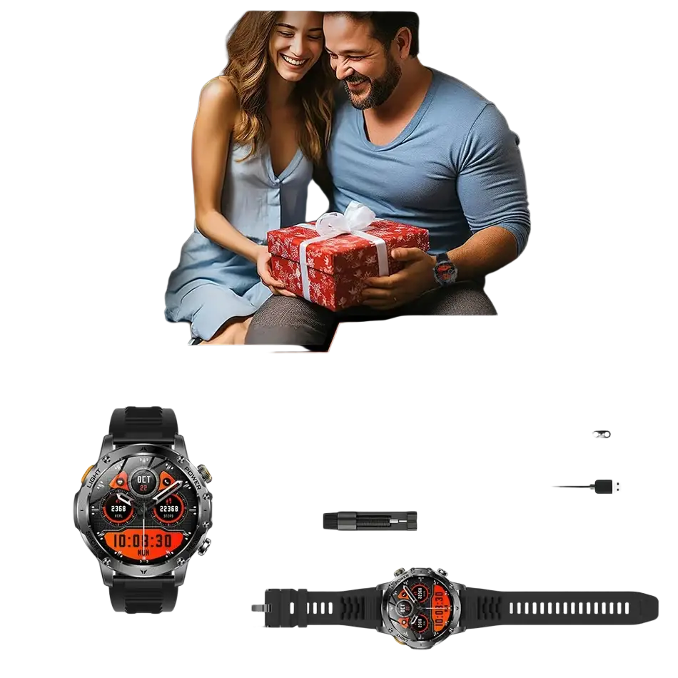 T-rex 3 qualité militaire 1000mAh batterie montre intelligente IP68 étanche GPS Bluetooth appel AMOLED HD hommes sport