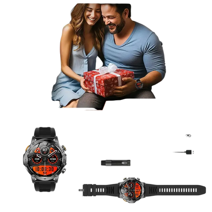 T-rex 3 qualité militaire 1000mAh batterie montre intelligente IP68 étanche GPS Bluetooth appel AMOLED HD hommes sport