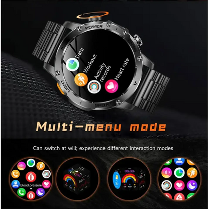 T-rex 3 qualité militaire 1000mAh batterie montre intelligente IP68 étanche GPS Bluetooth appel AMOLED HD hommes sport