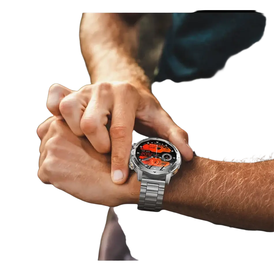 T-rex 3 qualité militaire 1000mAh batterie montre intelligente IP68 étanche GPS Bluetooth appel AMOLED HD hommes sport