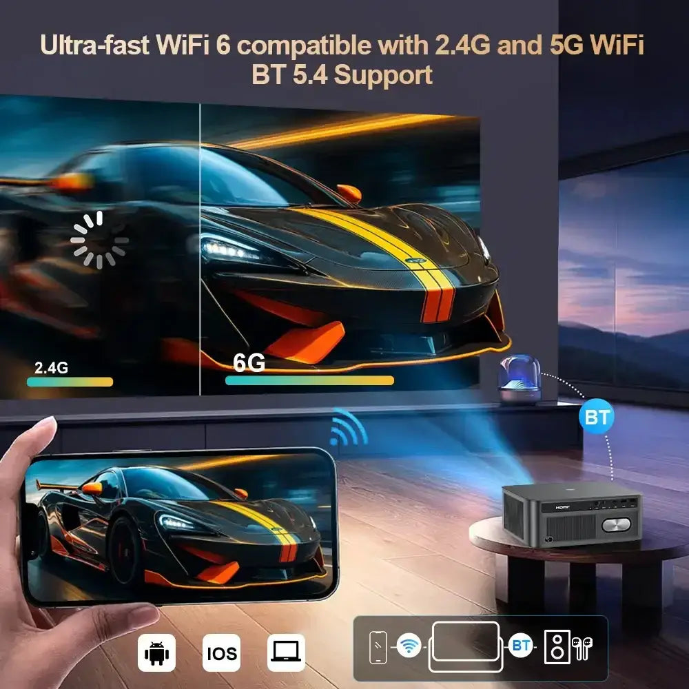 ThundeaL 3000Ansi 4K projecteur Full HD TD98Pro 2G 32G Home cinéma WiFi Android Portable Samrt TV cinéma TD98 Pro