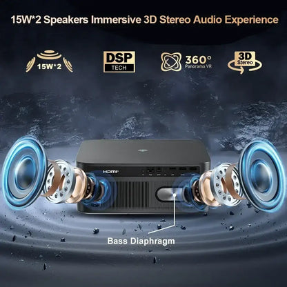 ThundeaL 3000Ansi 4K projecteur Full HD TD98Pro 2G 32G Home cinéma WiFi Android Portable Samrt TV cinéma TD98 Pro