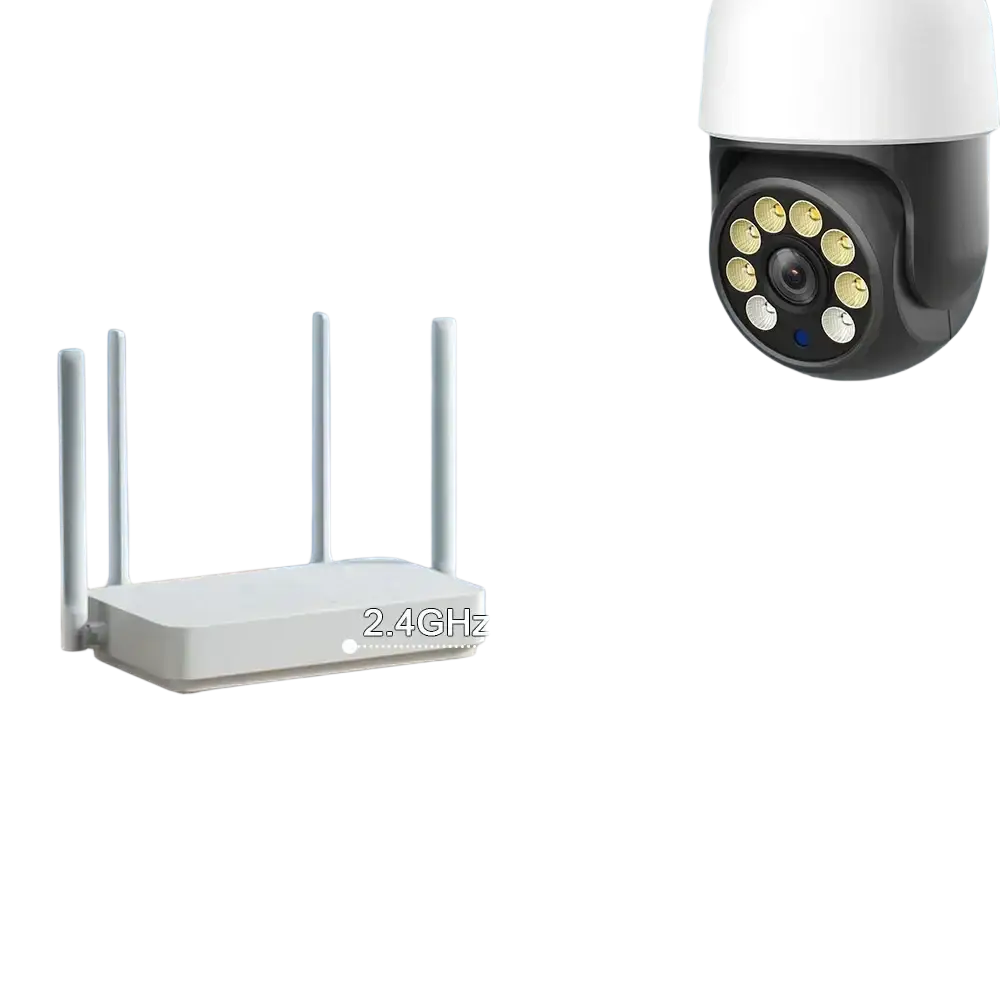 TUYA-Caméra de permission 5G Dispositif de Sécurité Sans Fil avec Ampoule PTZ IP CCTV Vision Nocturne Extérieure 5MP 3MP