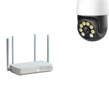 TUYA-Caméra de permission 5G Dispositif de Sécurité Sans Fil avec Ampoule PTZ IP CCTV Vision Nocturne Extérieure 5MP 3MP