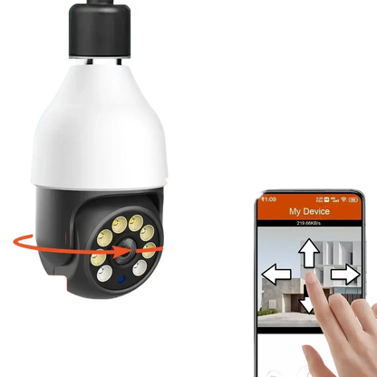 TUYA-Caméra de permission 5G Dispositif de Sécurité Sans Fil avec Ampoule PTZ IP CCTV Vision Nocturne Extérieure 5MP 3MP