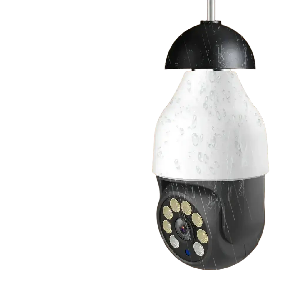 TUYA-Caméra de permission 5G Dispositif de Sécurité Sans Fil avec Ampoule PTZ IP CCTV Vision Nocturne Extérieure 5MP 3MP