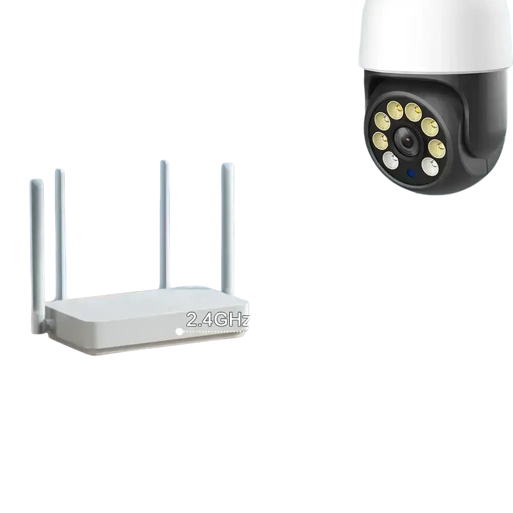 TUYA-Caméra de permission 5G Dispositif de Sécurité Sans Fil avec Ampoule PTZ IP CCTV Vision Nocturne Extérieure 5MP 3MP