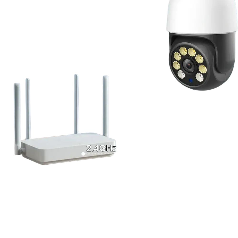 TUYA-Caméra de permission 5G Dispositif de Sécurité Sans Fil avec Ampoule PTZ IP CCTV Vision Nocturne Extérieure 5MP 3MP