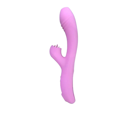 Usb Rechargeable Av Vibrator Medical Silica Gel Sucking Vibration Charging Wand Massage Vibrator for Female - Pink