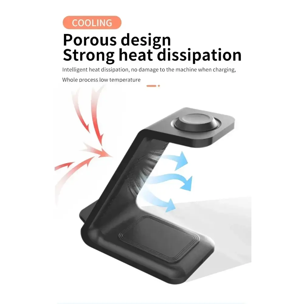 VIKEFON 30W 3 en 1 support de chargeur sans fil pour téléphones Samsung S23 S22 Galaxy Watch 7 8 9 Airpods Pro Station