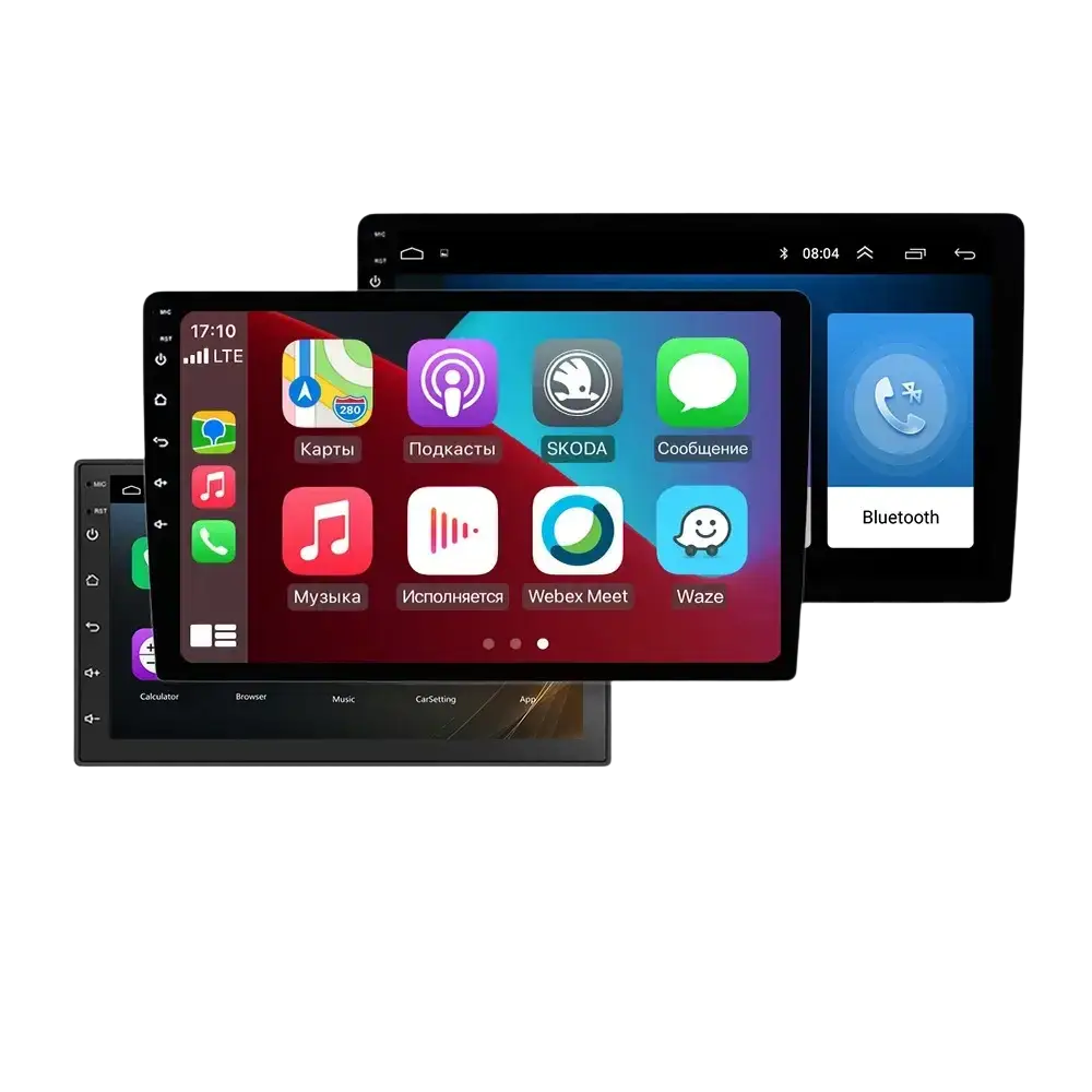 Voiture universelle 10,26’’ intelligente 4K 360 ° Caméra de tableau de bord DVR pour voiture rotative sans fil CarPlay