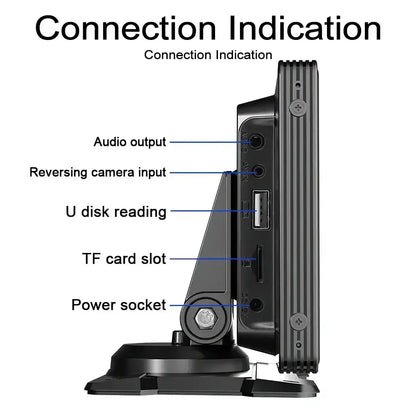 Voiture universelle 10,26’’ intelligente 4K 360 ° Caméra de tableau de bord DVR pour voiture rotative sans fil CarPlay