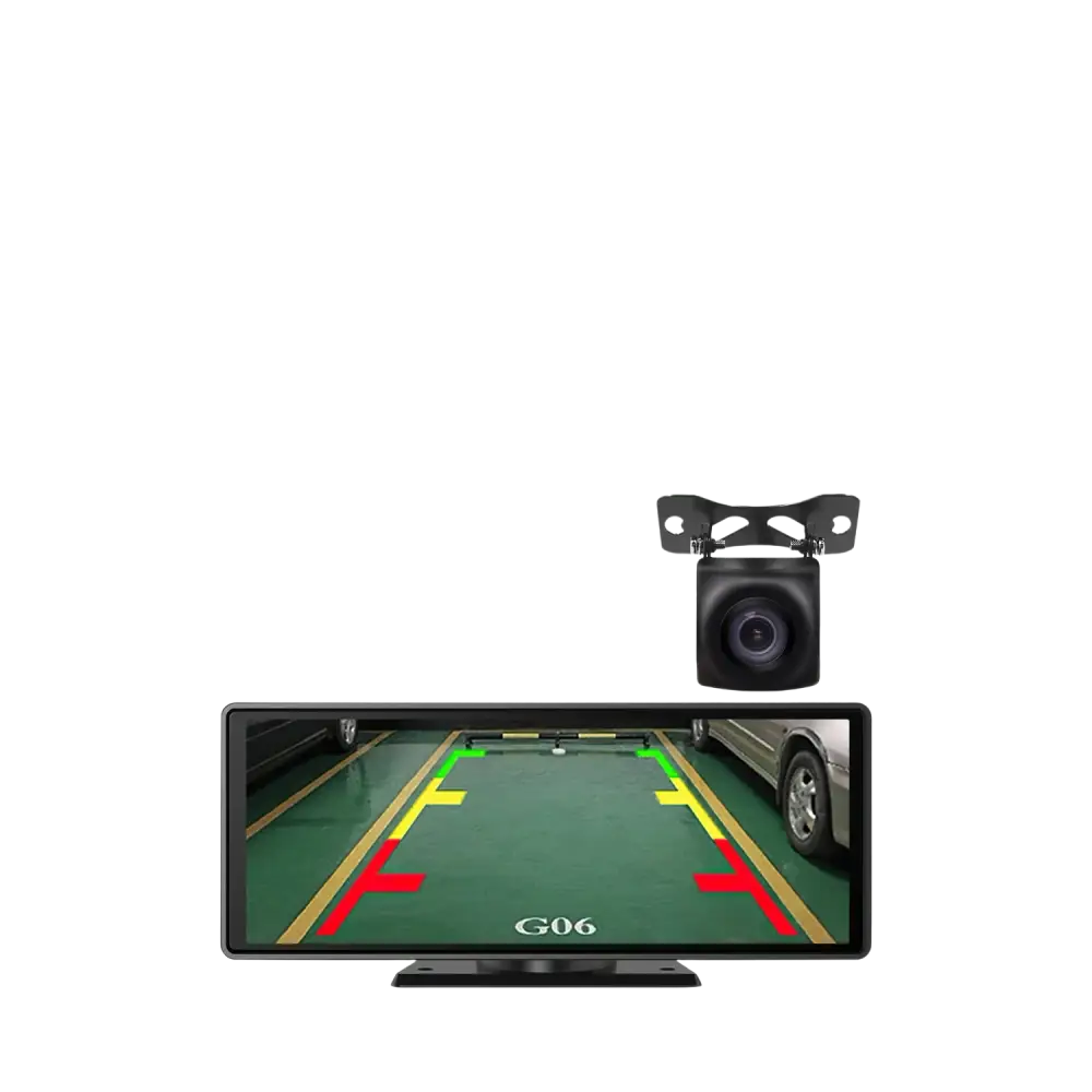 Voiture universelle 10,26’’ intelligente 4K 360 ° Caméra de tableau de bord DVR pour voiture rotative sans fil CarPlay