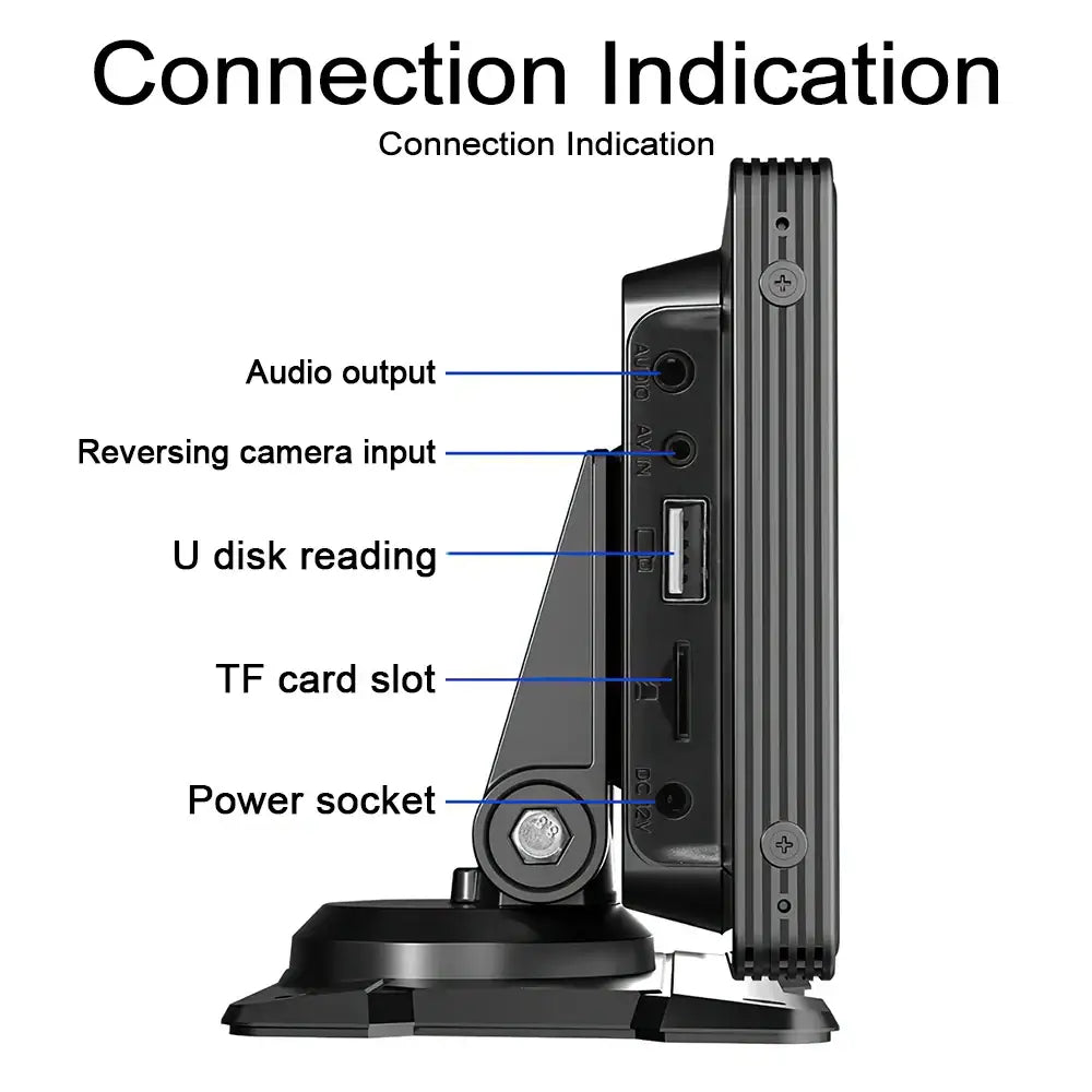 Voiture universelle 10,26’’ intelligente 4K 360 ° Caméra de tableau de bord DVR pour voiture rotative sans fil CarPlay