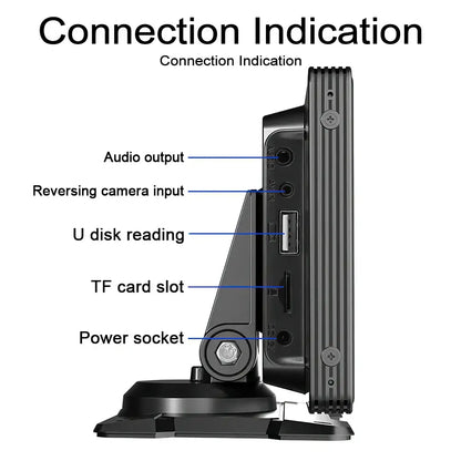 Voiture universelle 10,26’’ intelligente 4K 360 ° Caméra de tableau de bord DVR pour voiture rotative sans fil CarPlay