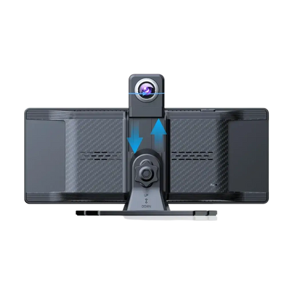 Voiture universelle 10,26’’ intelligente 4K 360 ° Caméra de tableau de bord DVR pour voiture rotative sans fil CarPlay