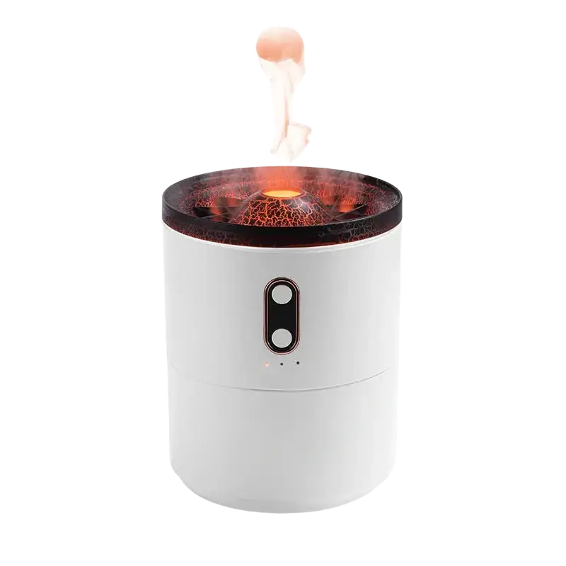 Volcanic Flame Aroma Essential Oil Diffuser USB Portable Jellyfish Air Humidifier Night Light Lamp Fragrance Humidifier