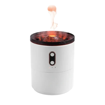 Volcanic Flame Aroma Essential Oil Diffuser USB Portable Jellyfish Air Humidifier Night Light Lamp Fragrance Humidifier