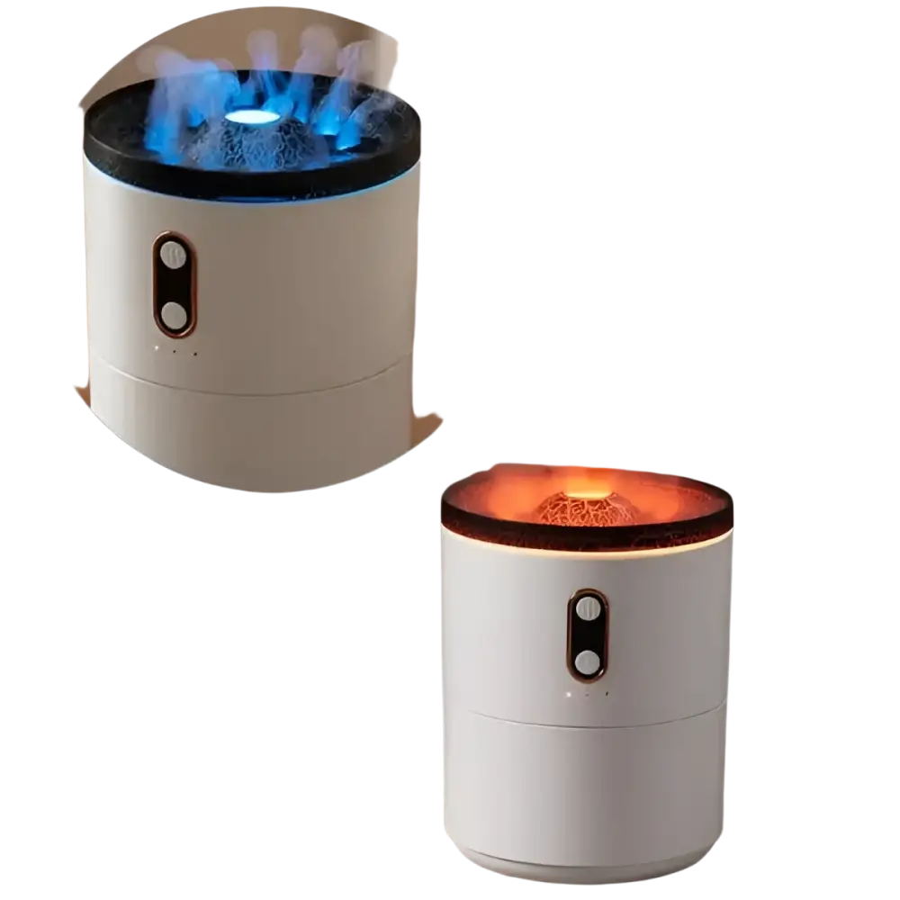 Volcanic Flame Aroma Essential Oil Diffuser USB Portable Jellyfish Air Humidifier Night Light Lamp Fragrance Humidifier