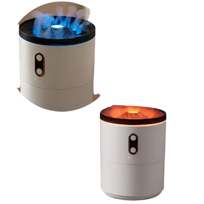 Volcanic Flame Aroma Essential Oil Diffuser USB Portable Jellyfish Air Humidifier Night Light Lamp Fragrance Humidifier