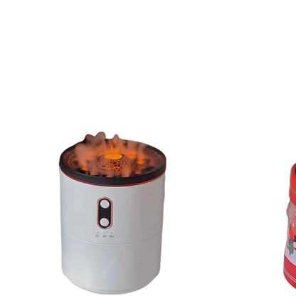 Volcanic Flame Aroma Essential Oil Diffuser USB Portable Jellyfish Air Humidifier Night Light Lamp Fragrance Humidifier