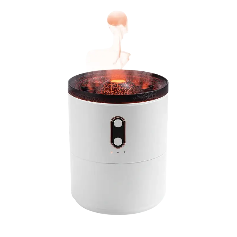 Volcanic Flame Aroma Essential Oil Diffuser USB Portable Jellyfish Air Humidifier Night Light Lamp Fragrance Humidifier