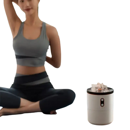 Volcanic Flame Aroma Essential Oil Diffuser USB Portable Jellyfish Air Humidifier Night Light Lamp Fragrance Humidifier