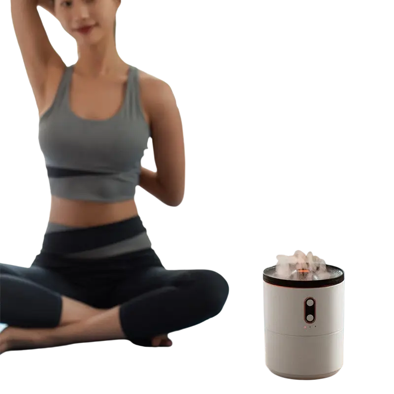 Volcanic Flame Aroma Essential Oil Diffuser USB Portable Jellyfish Air Humidifier Night Light Lamp Fragrance Humidifier