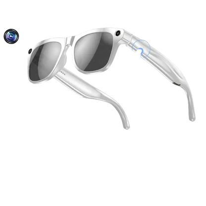 Lunettes intelligentes AI avec caméra HD 1080P, Bluetooth, haut-parleurs doubles, boutons, waterproof
