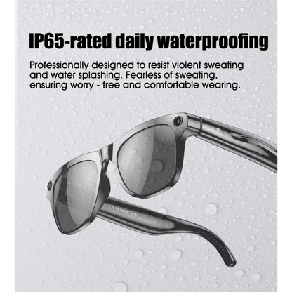 Lunettes noires IP65 avec protection contre la sueur et éclaboussures d'eau, design confortable