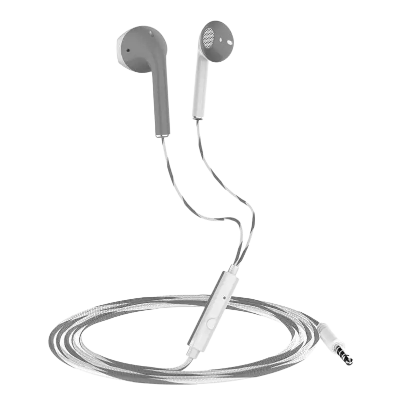 YD03 Wireless Bluetooth-compatible Headset TWS Large Screen Smart Digital Display In Ear Breathing Light - White gray