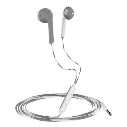 YD03 Wireless Bluetooth-compatible Headset TWS Large Screen Smart Digital Display In Ear Breathing Light - White gray