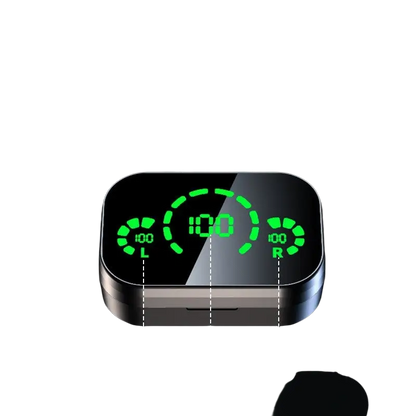 YD03 Wireless Bluetooth-compatible Headset TWS Large Screen Smart Digital Display In Ear Breathing Light - ecouteur