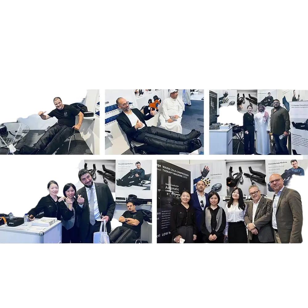 YITI 8 chambres jambes pressothérapie Compression d’air masseur musculaire des pieds Machine de Drainage lymphatique