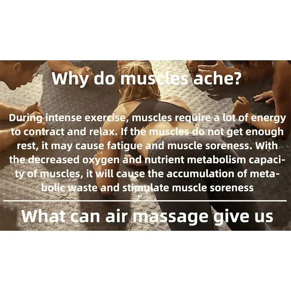 YITI 8 chambres jambes pressothérapie Compression d’air masseur musculaire des pieds Machine de Drainage lymphatique