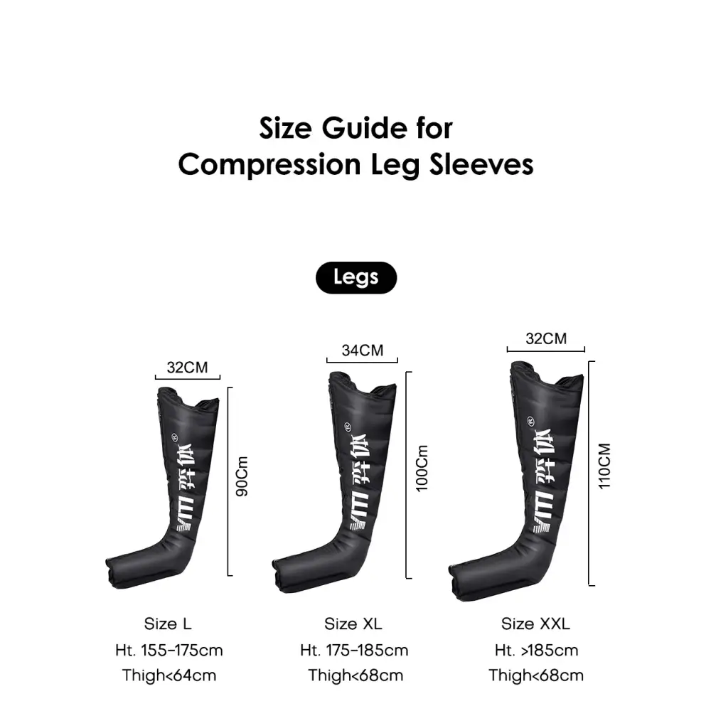 YITI 8 chambres jambes pressothérapie Compression d’air masseur musculaire des pieds Machine de Drainage lymphatique